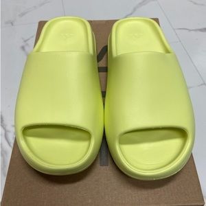 Yeezy slides glow green